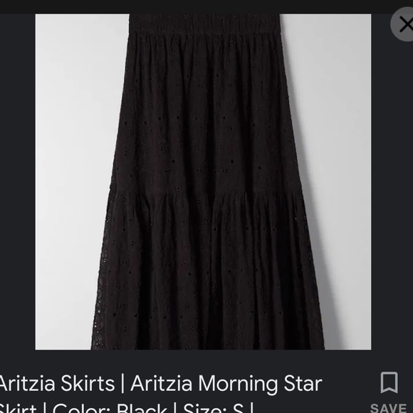 BNWOT ARITZIA Wilfred Morning Star Skirt - Picture 2 of 2
